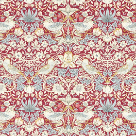 Strawberry Thief Fabric Plum
