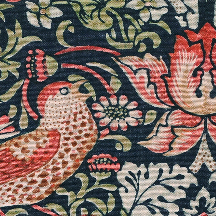 William Morris Strawberry Thief Made to Measure Roman Blind Blue