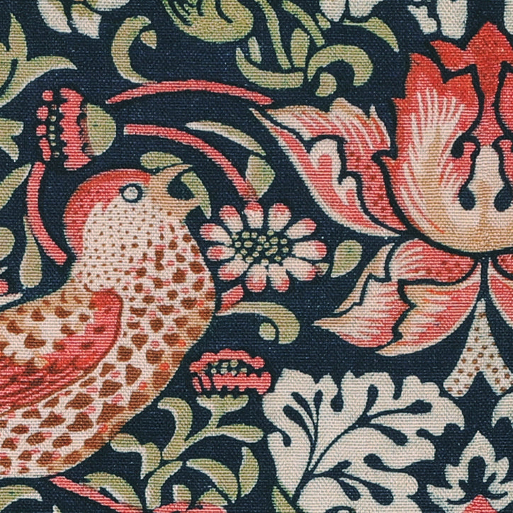 William Morris Strawberry Thief Made to Measure Curtain Blue