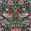 William Morris Strawberry Thief Printed Cotton Fabric Blue