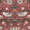 William Morris Strawberry Thief Printed Cotton Fabric Red