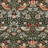 William Morris Strawberry Thief Made to Measure Roman Blind Green