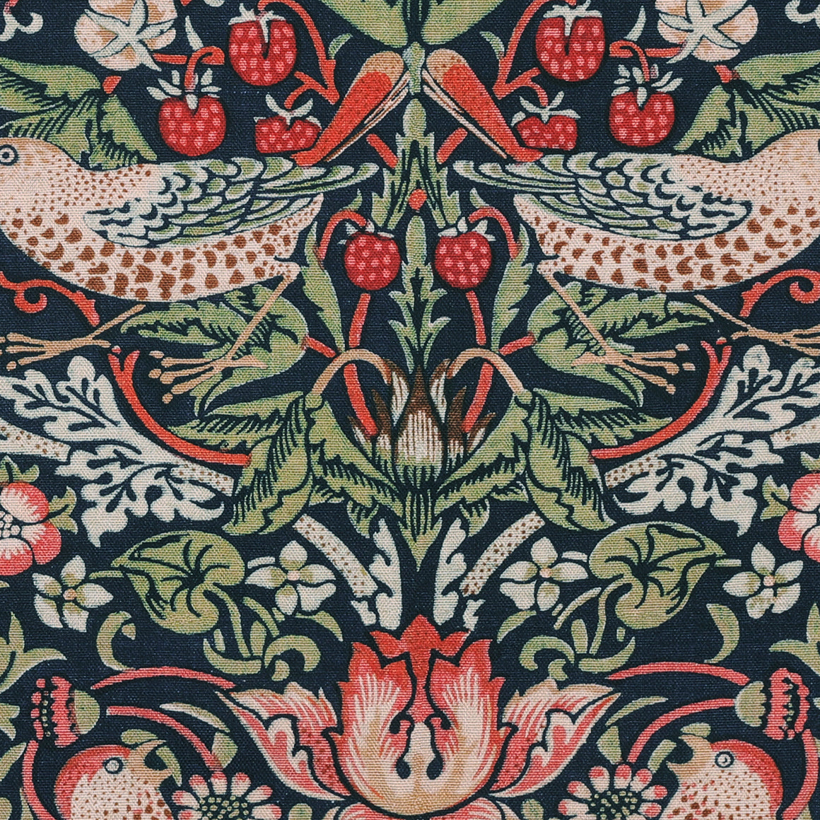 Dessous De Verre En Mélamine William Morris Strawberry Thief Vert - The Leonardo Collection