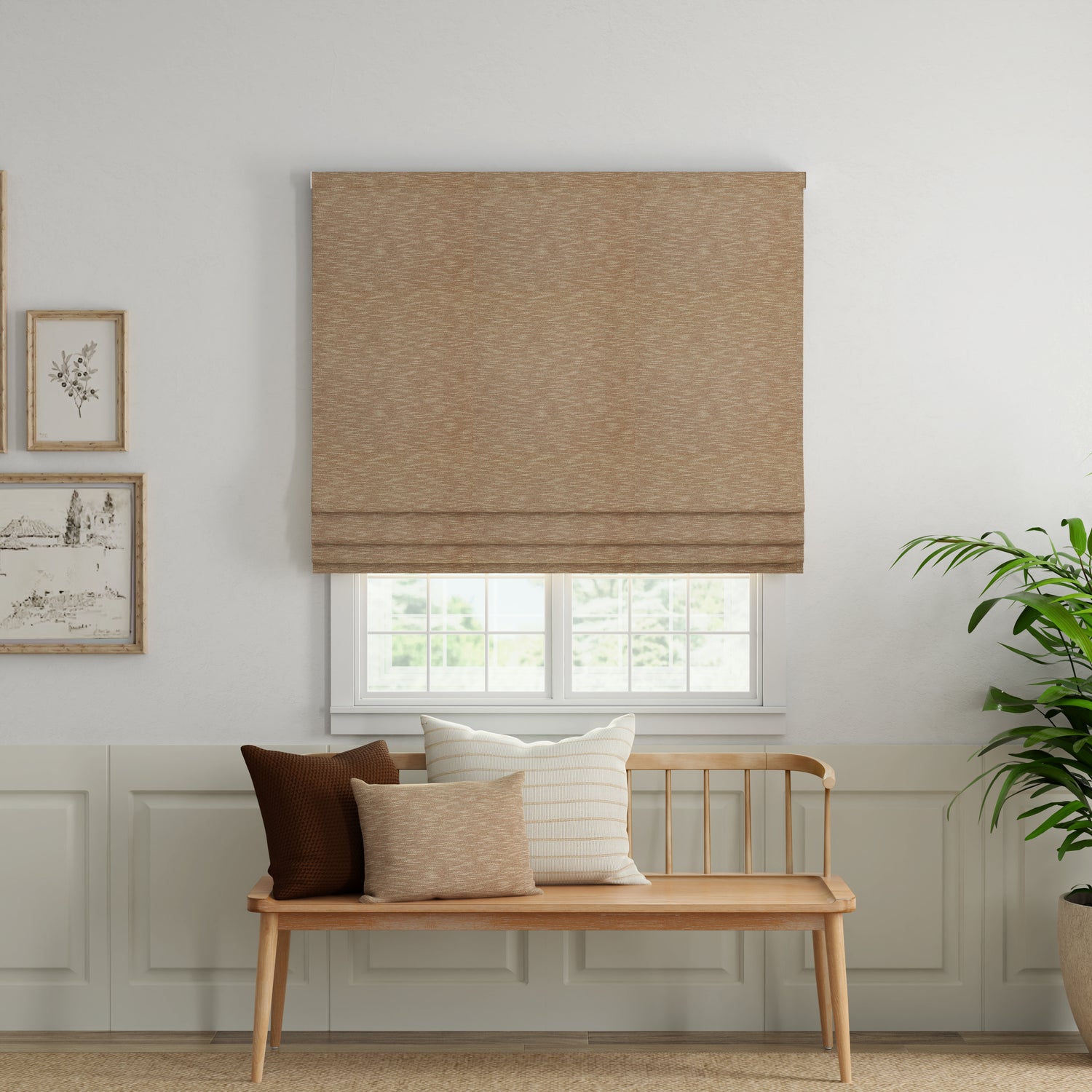 ANTE DECOR Athena Made To Measure Roman Blind Sienna
