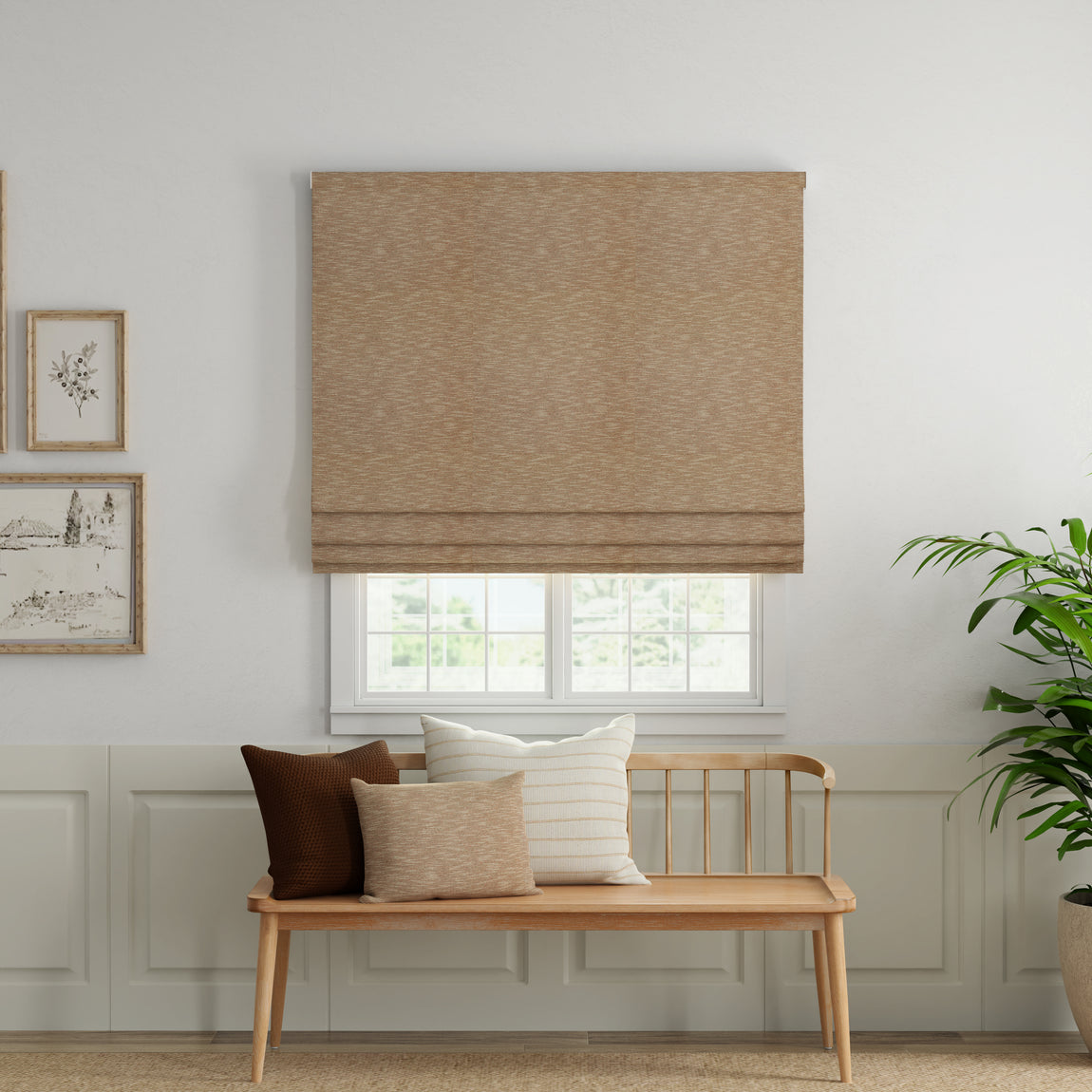 ANTE DECOR Athena Made To Measure Roman Blind Sienna