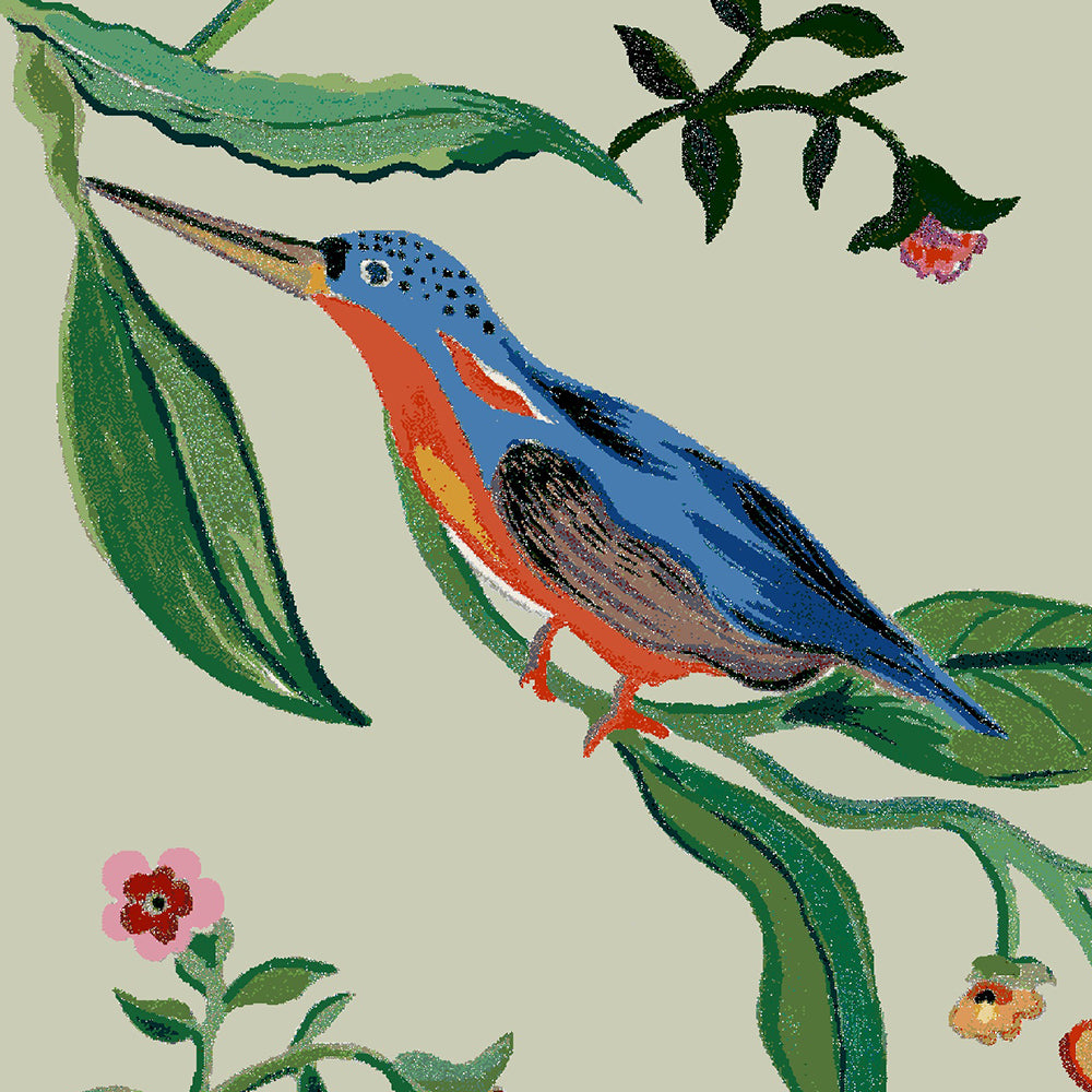 Cath Kidston Summer Birds Made to Measure Roller Blind Green