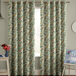 Cath Kidston Summer Birds Made to Measure Curtain Green