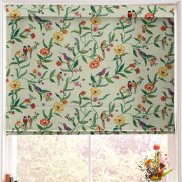 Cath Kidston Summer Birds Made to Measure Roman Blind Green