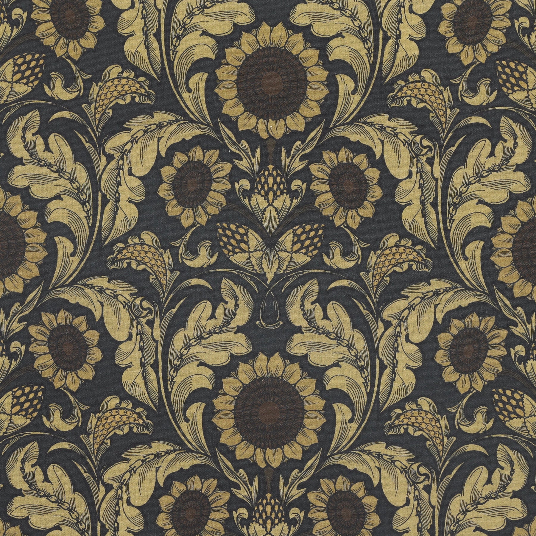 HOUSE Llewelyn-Bowen Sunny Side Up Printed Made To Measure Curtains Midnight