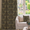 HOUSE Llewelyn-Bowen Sunny Side Up Printed Made To Measure Curtains Midnight