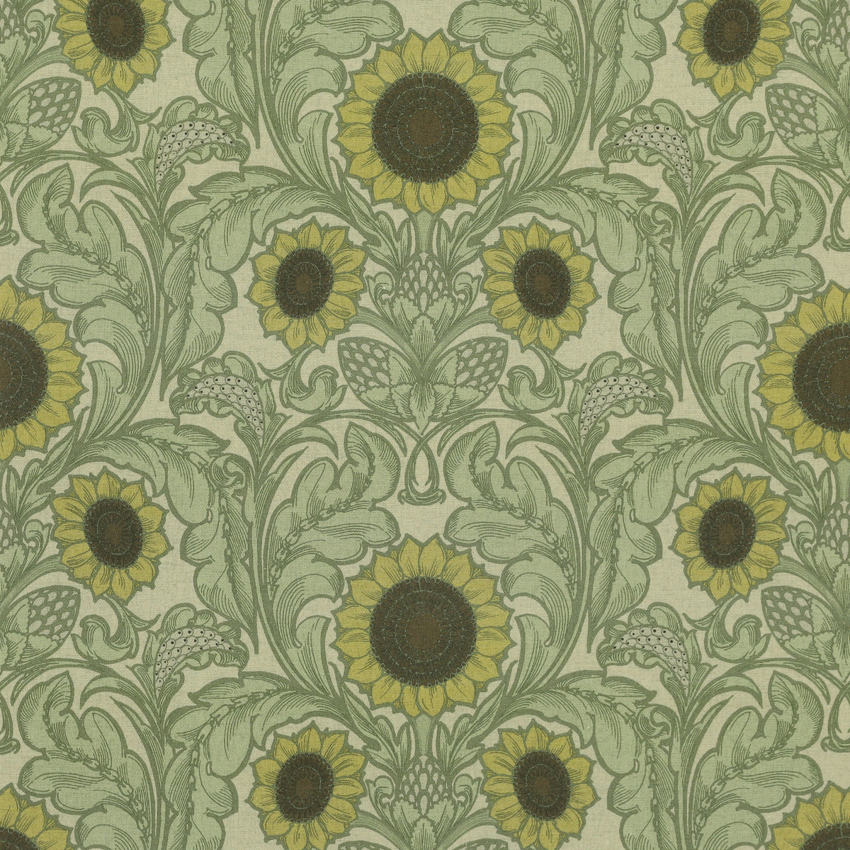 HOUSE Llewelyn-Bowen Sunny Side Up Printed Fabric Ivy