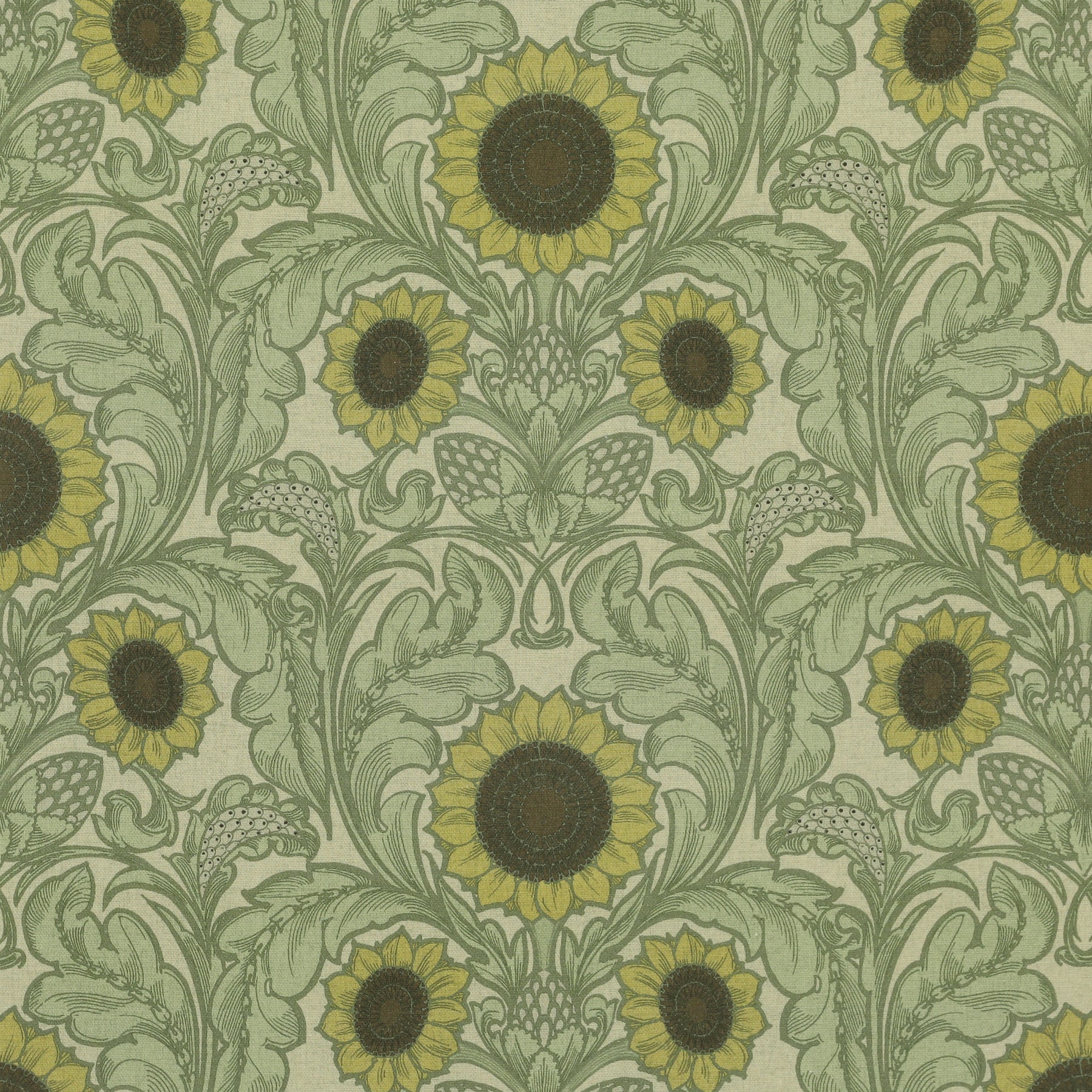 HOUSE Llewelyn-Bowen Sunny Side Up Printed Fabric Ivy