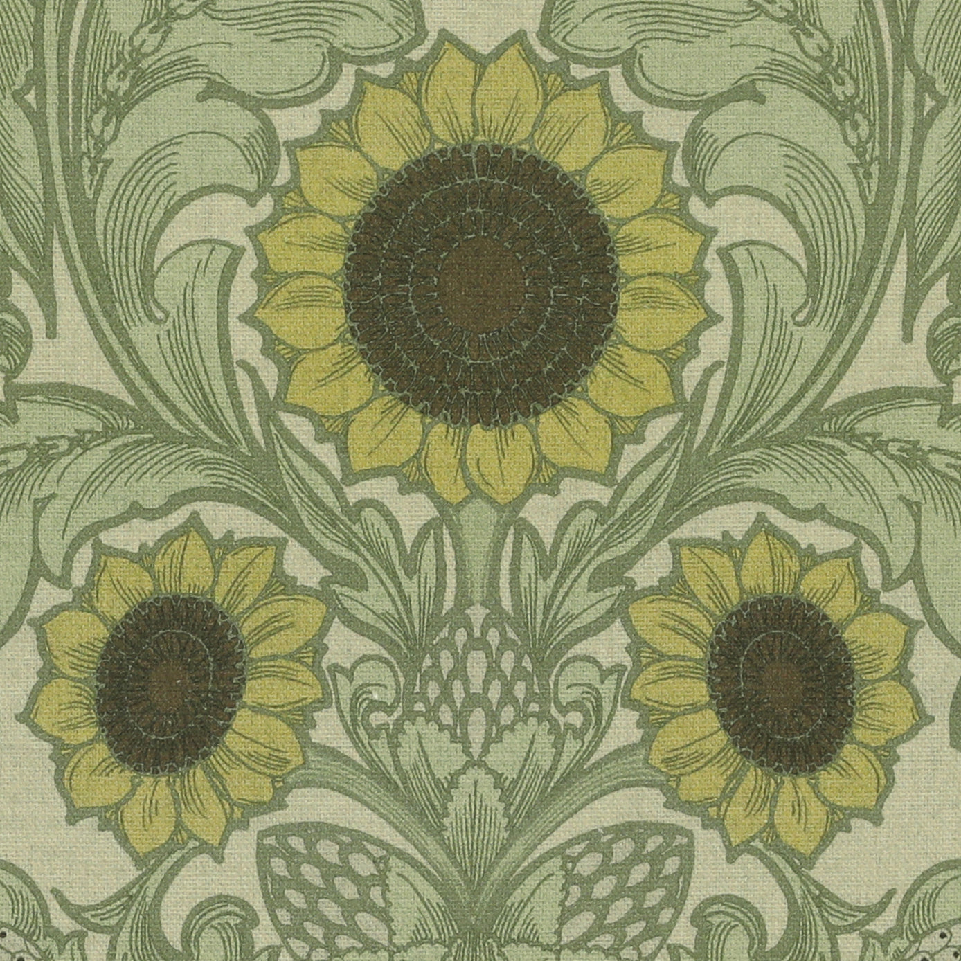 HOUSE Llewelyn-Bowen Sunny Side Up Printed Fabric Ivy