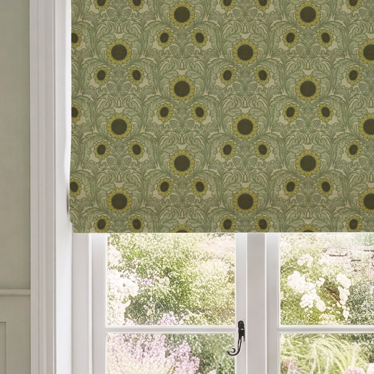 HOUSE Llewelyn-Bowen Sunny Side Up Printed Made To Measure Roman Blind Ivy