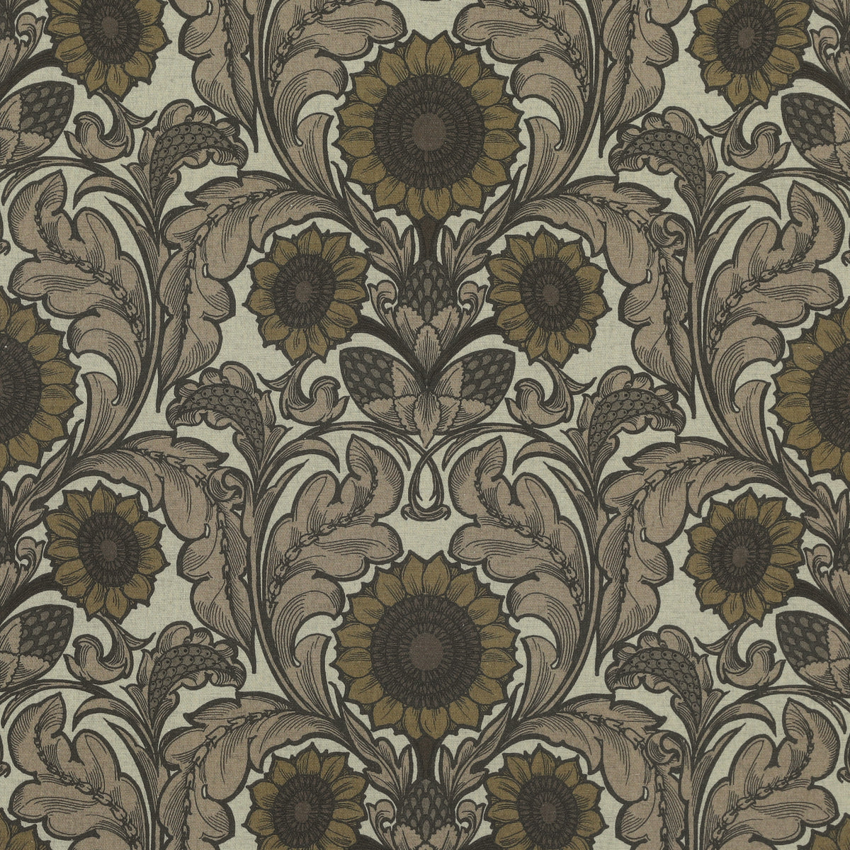 HOUSE Llewelyn-Bowen Sunny Side Up Printed Fabric Caviar