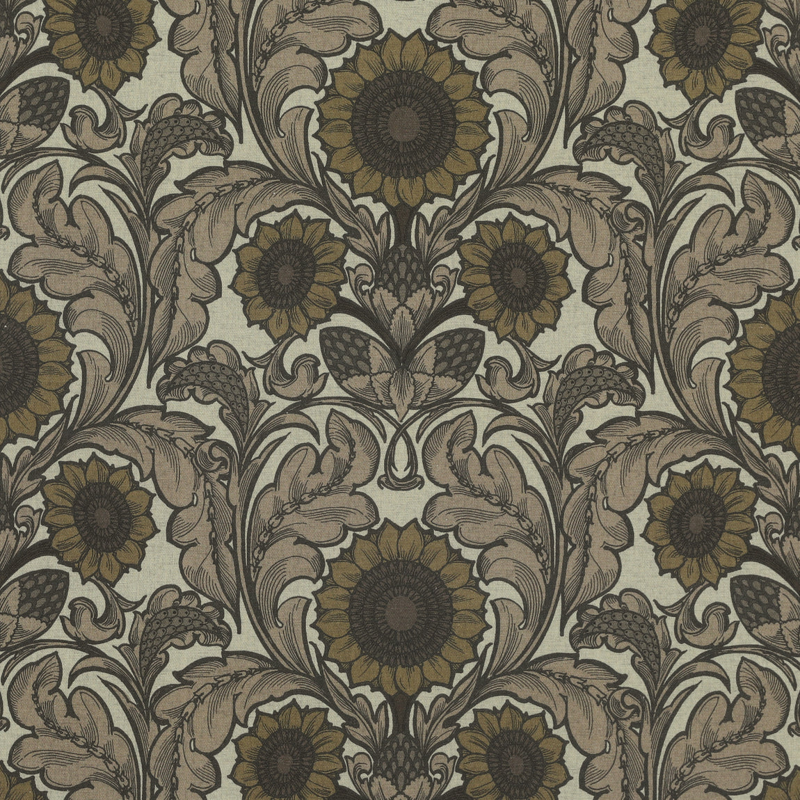 HOUSE Llewelyn-Bowen Sunny Side Up Printed Fabric Caviar
