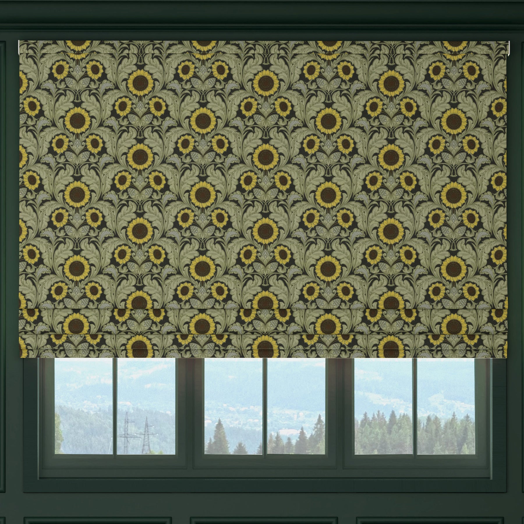 HOUSE Llewelyn-Bowen Sunny Side Up Printed Made To Measure Roman Blind Solaris