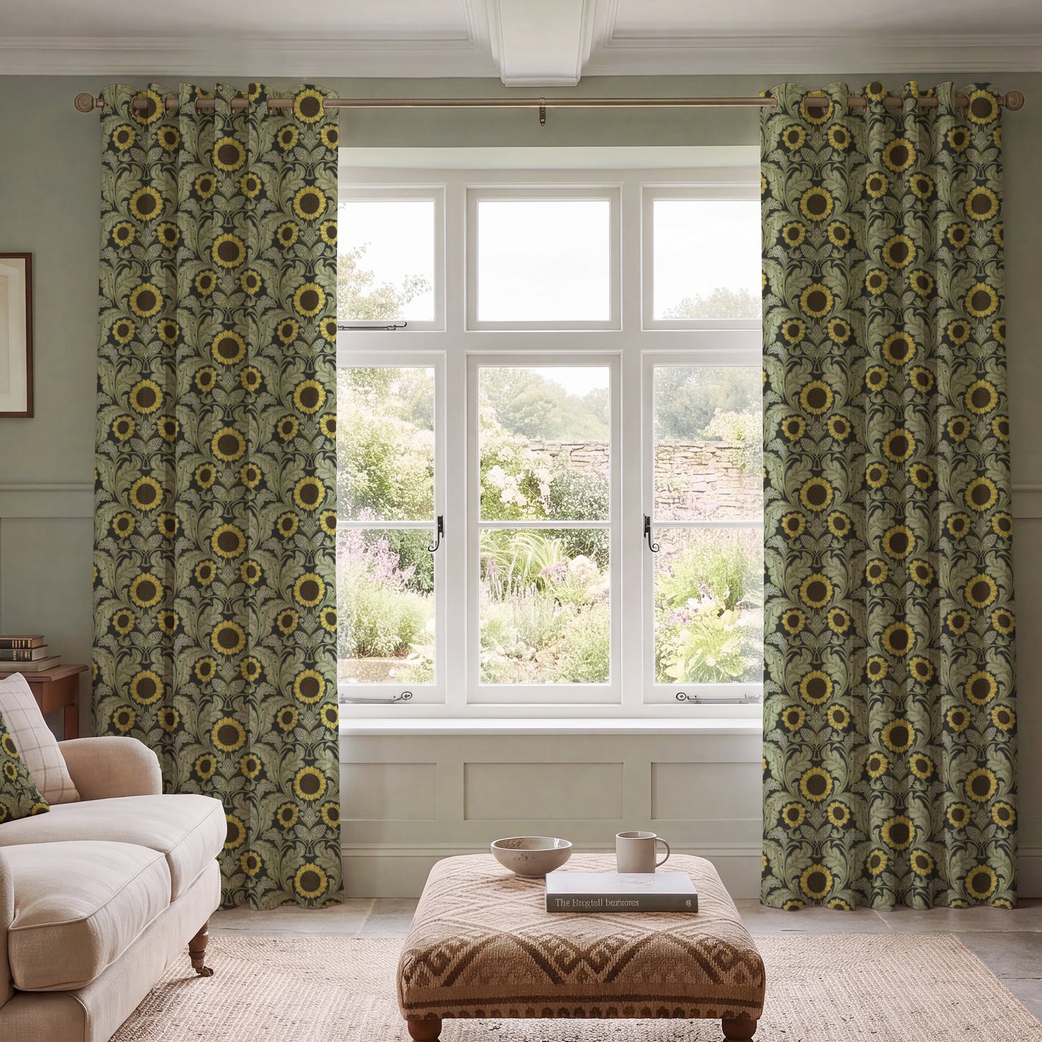 HOUSE Llewelyn-Bowen Sunny Side Up Printed Made To Measure Curtains Solaris