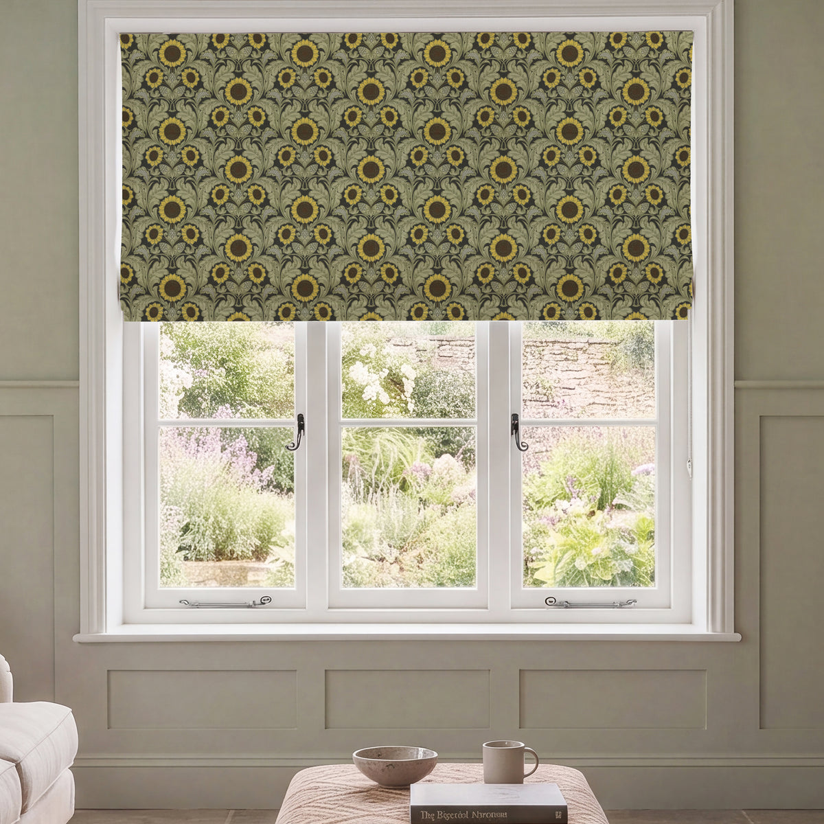HOUSE Llewelyn-Bowen Sunny Side Up Printed Made To Measure Roman Blind Solaris