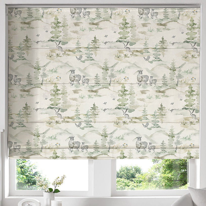 Sutherland Made to Measure Roman Blind Fern