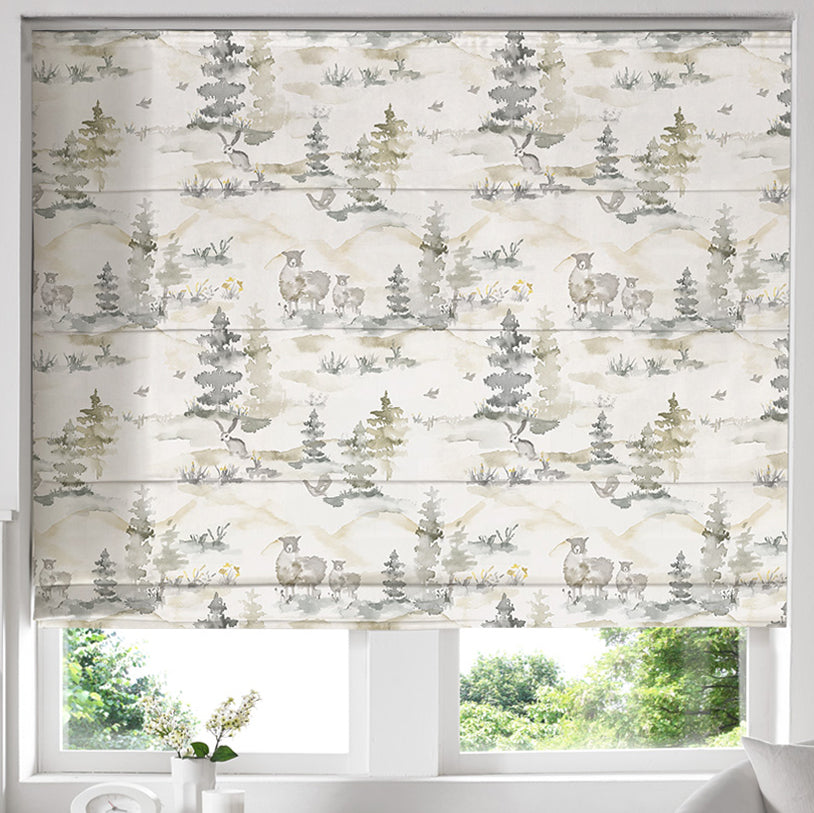 Sutherland Made to Measure Roman Blind Ochre