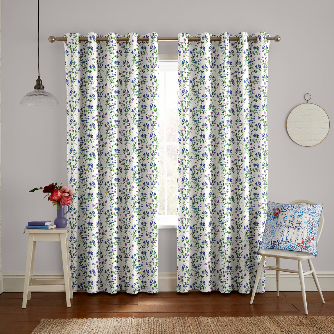 Cath Kidston Sweet Pea Made to Measure Curtain Purple