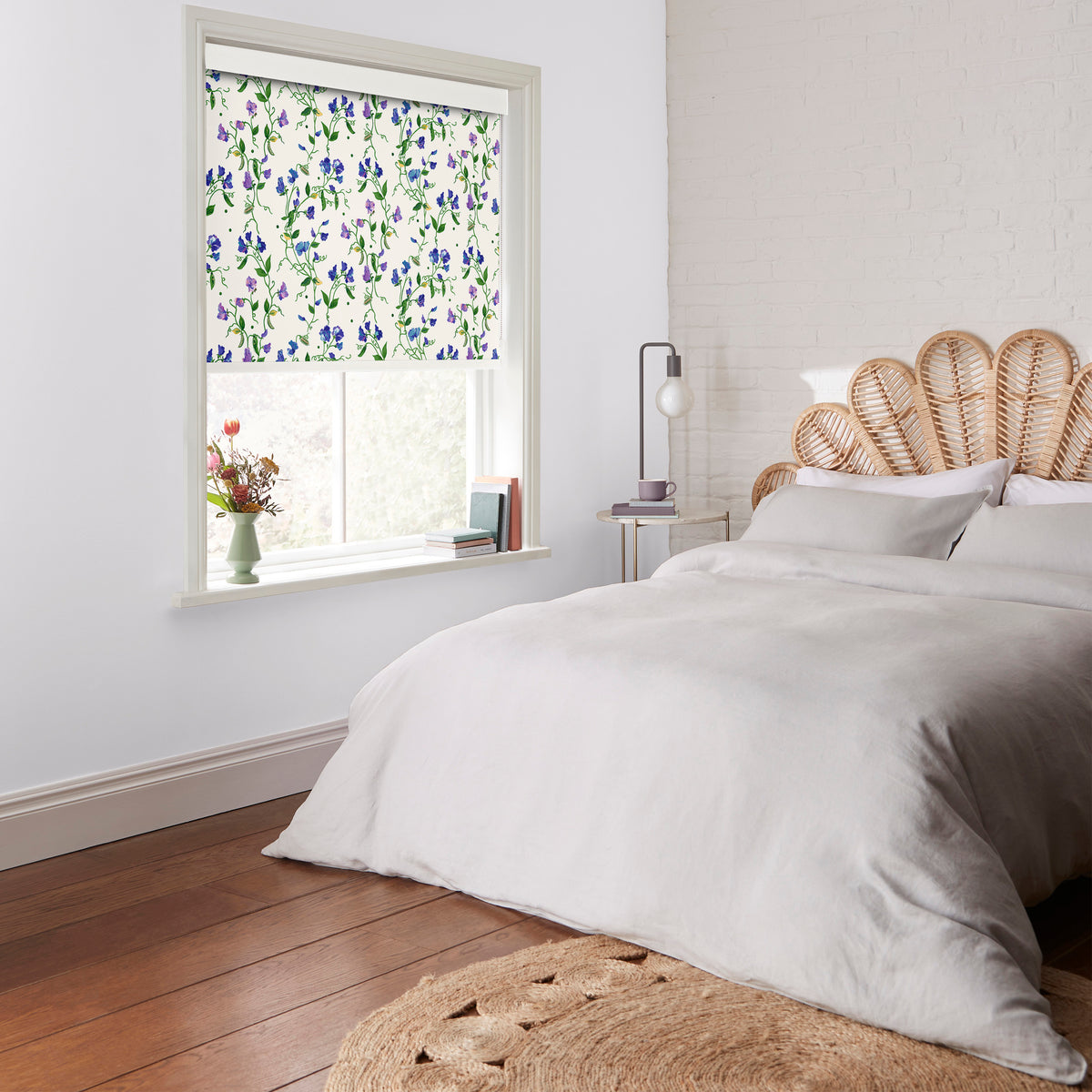 Cath Kidston Sweet Pea Made to Measure Blackout Roller Blind Purple