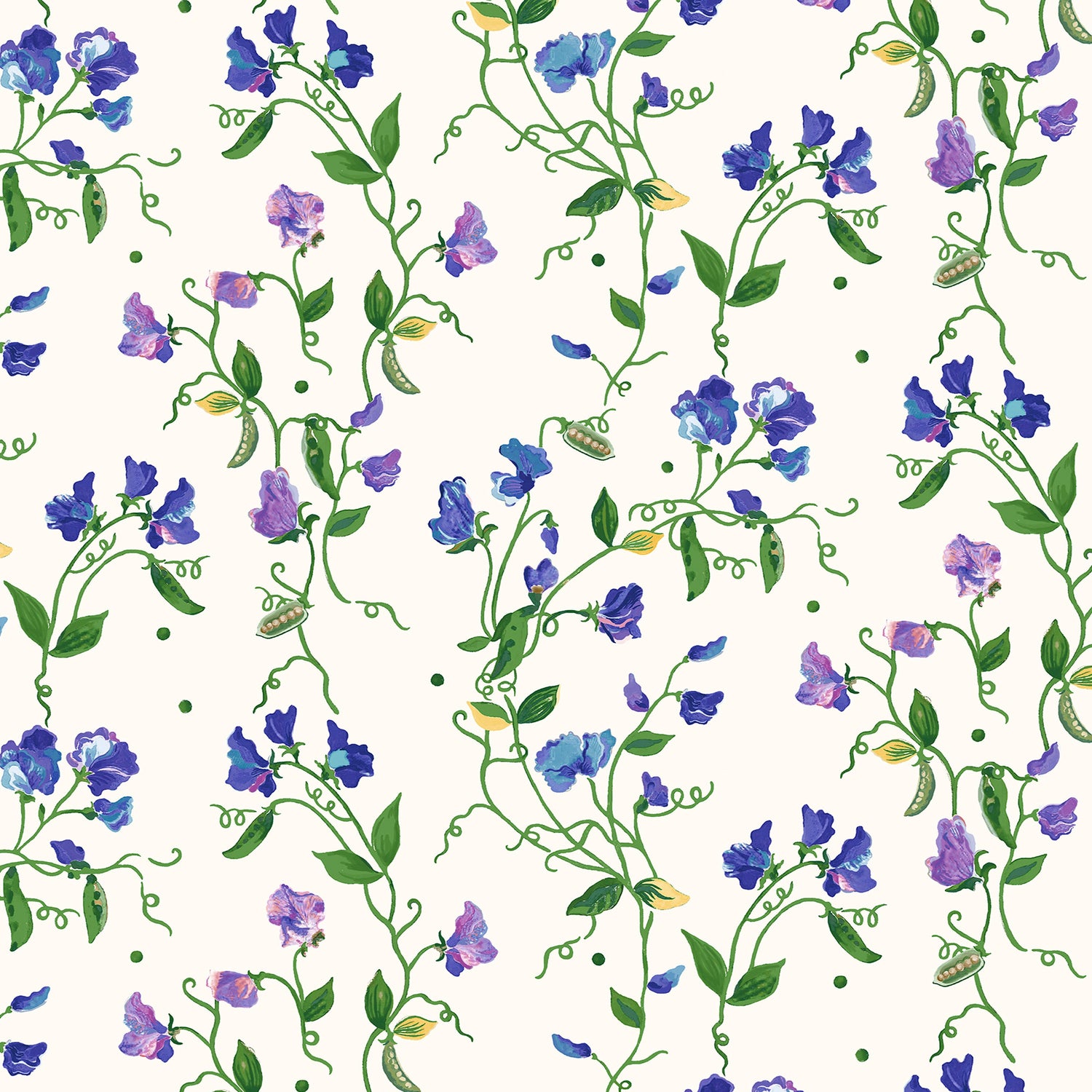 Cath Kidston Sweet Pea Made to Measure Blackout Roller Blind Purple