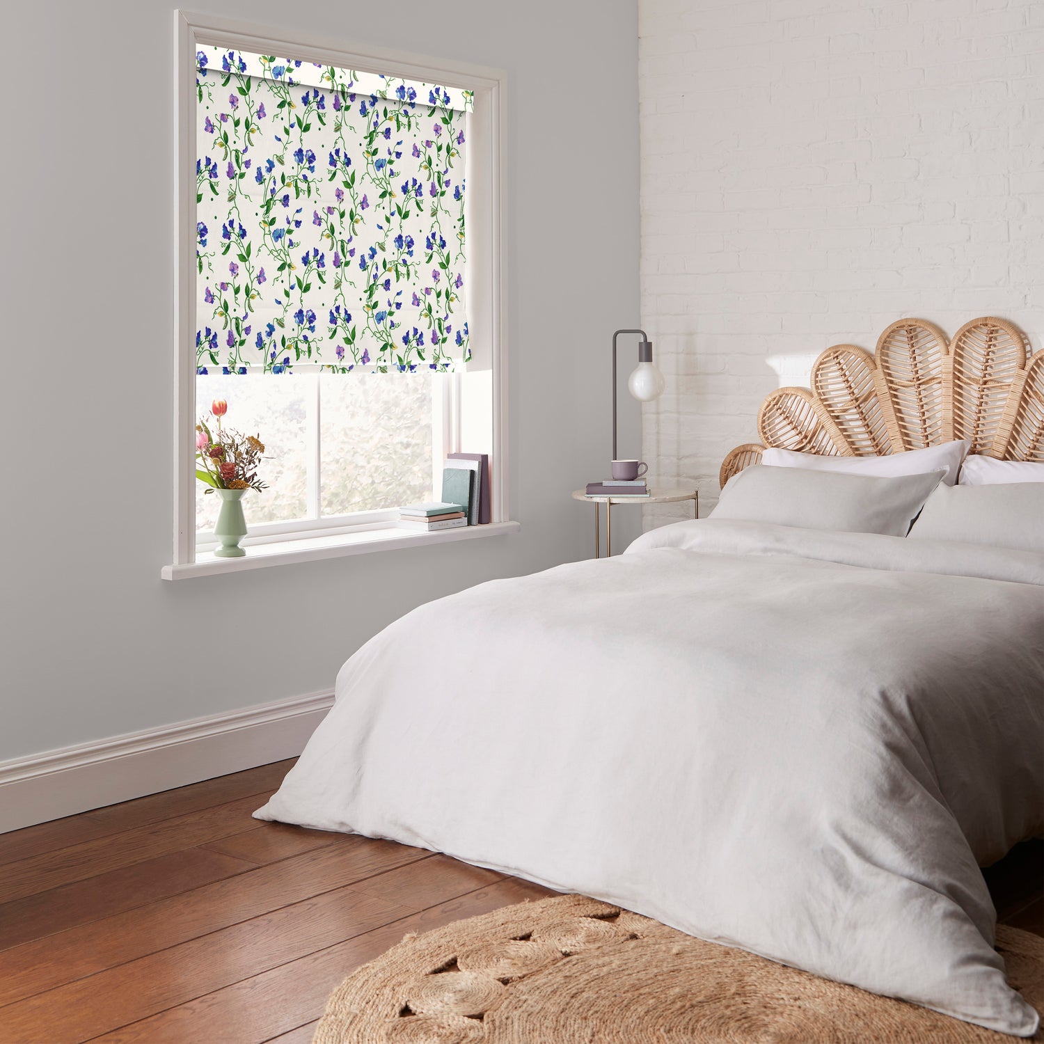 Cath Kidston Sweet Pea Made to Measure Roman Blind Purple