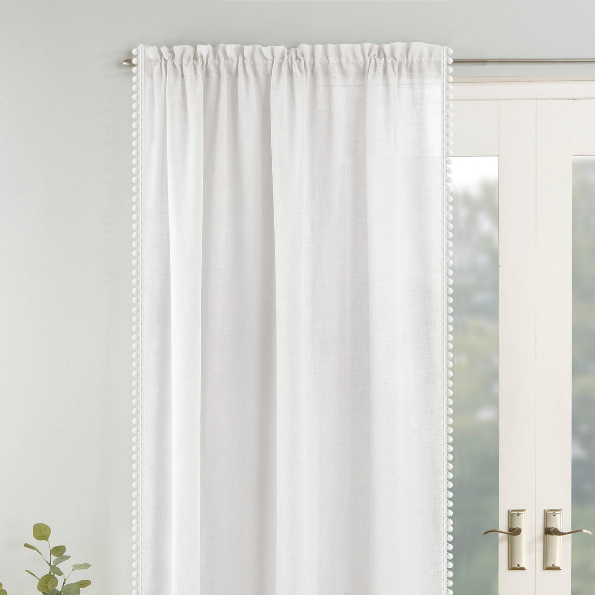 Tahiti Single Slot Top Voile Panel White