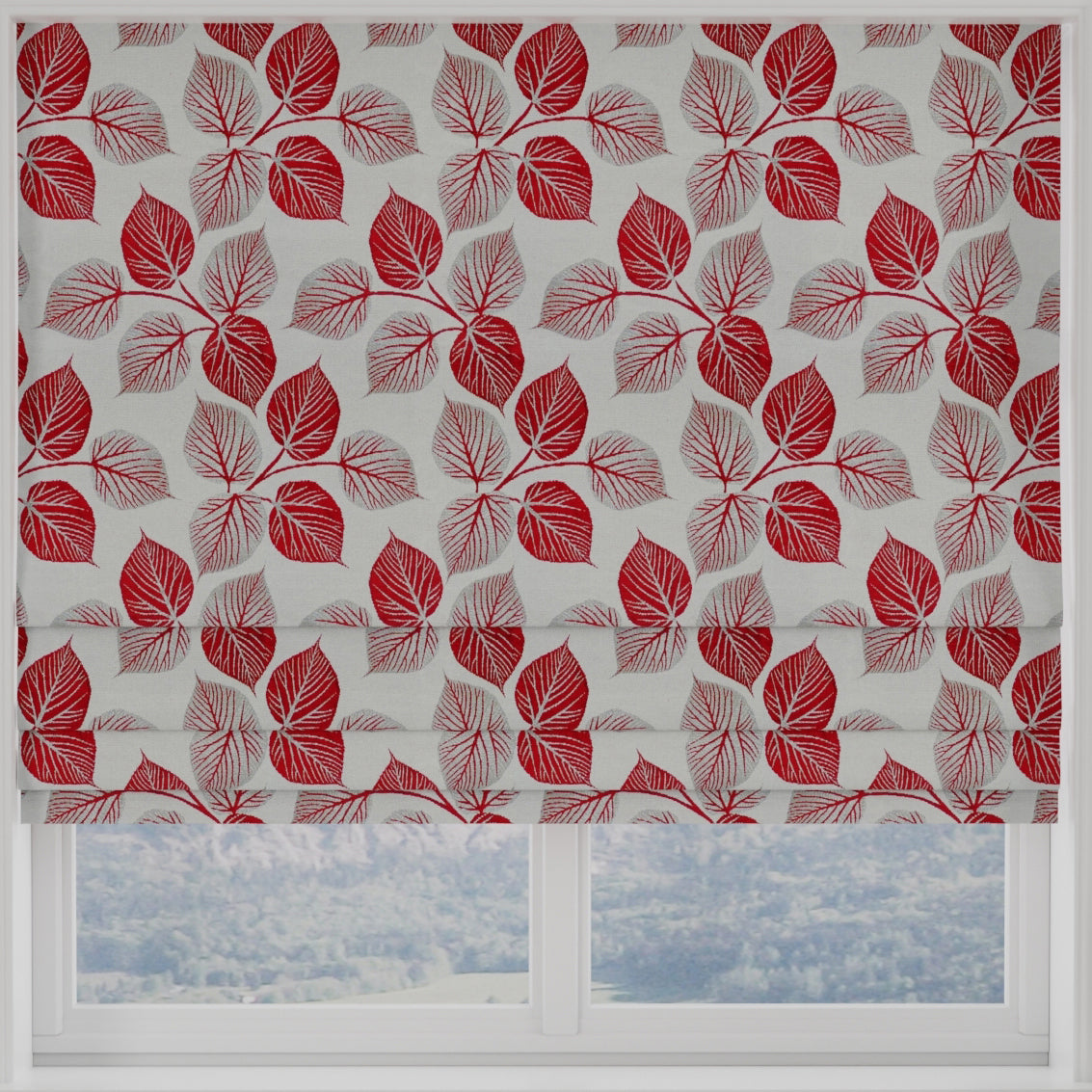 Tanomah Made to Measure Roman Blind Wine
