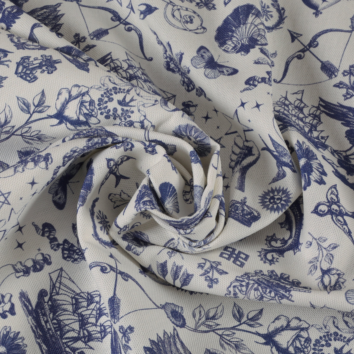 Carrie Neely Tattoo Angel Made To Measure Curtains Blue
