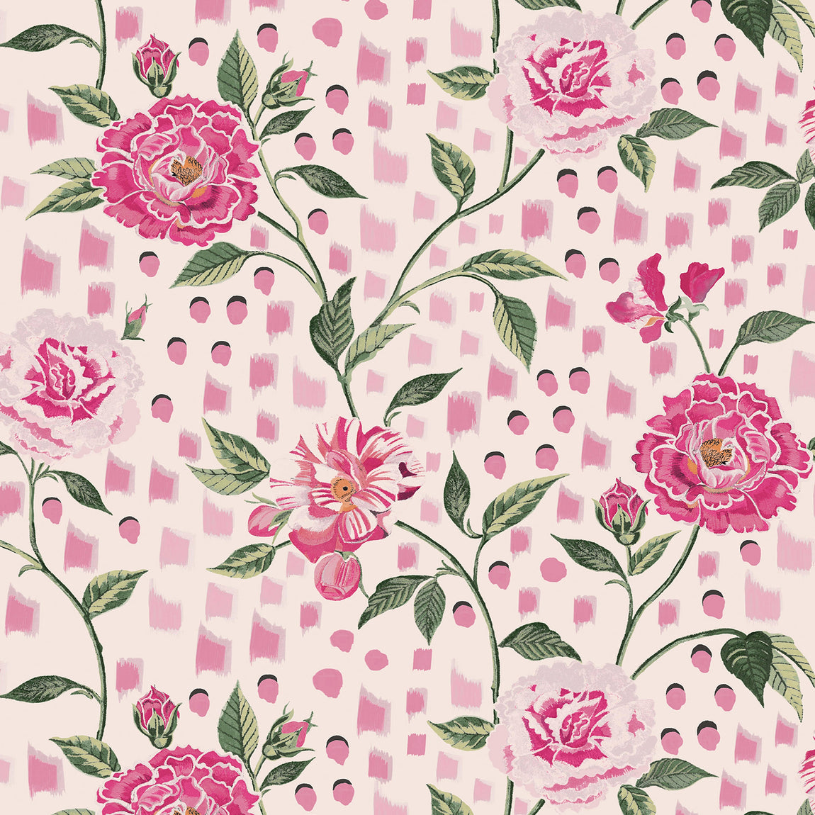 Cath Kidston Tea Rose Made to Measure Curtain Pink