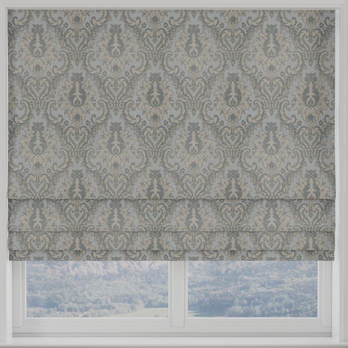 Tegola Made to Measure Roman Blind Duckegg