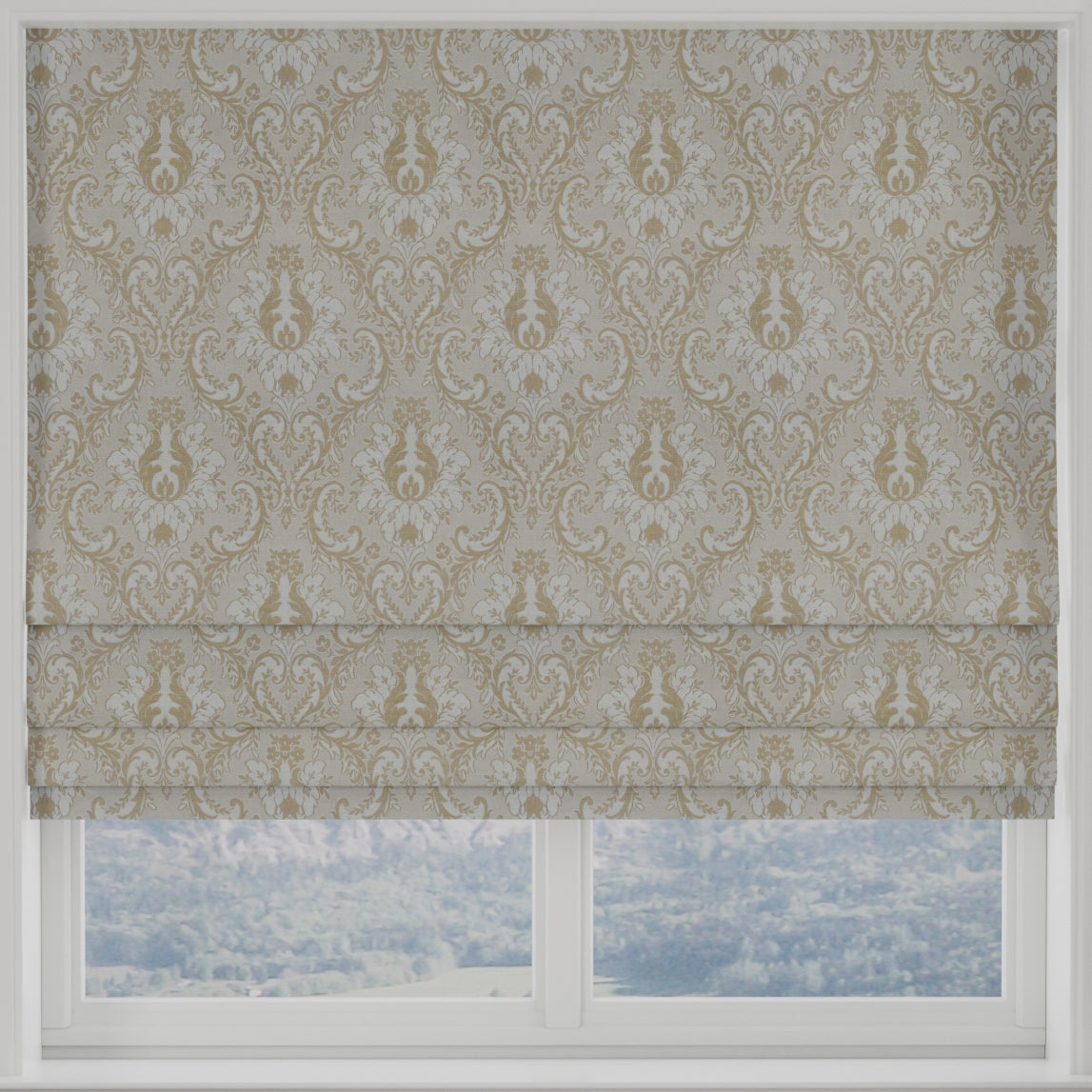 Tegola Made to Measure Roman Blind Natural