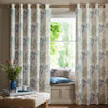 Laura Ashley Tenby Ready Made Eyelet Blackout Curtains Seaspray