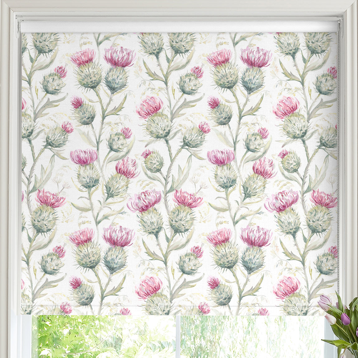Voyage Thistle Glen Made to Measure Blackout Roller Blind Summer