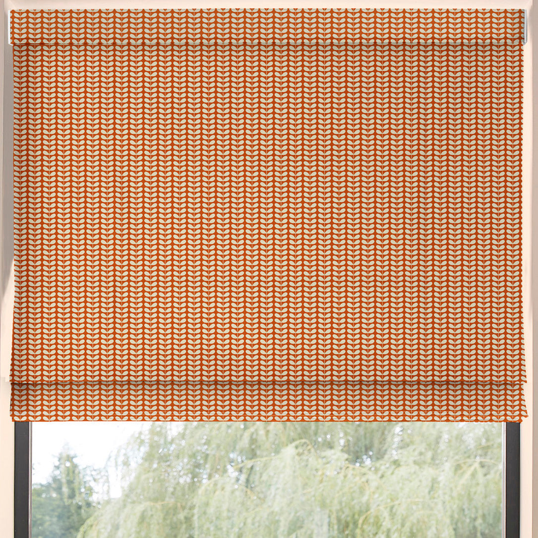 Orla Kiely Tiny Stem Made to Measure Roman Blind Tomato
