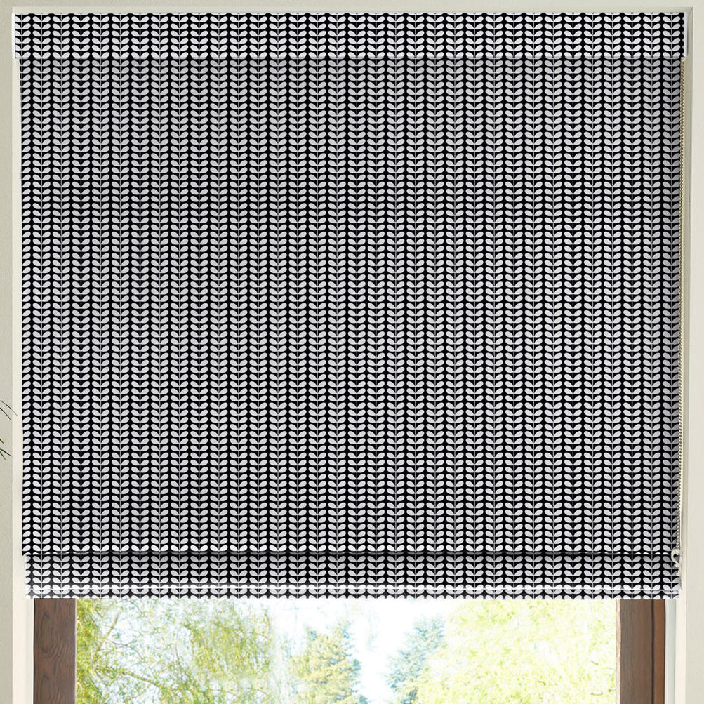 Orla Kiely Tiny Stem Made to Measure Roman Blind Whale