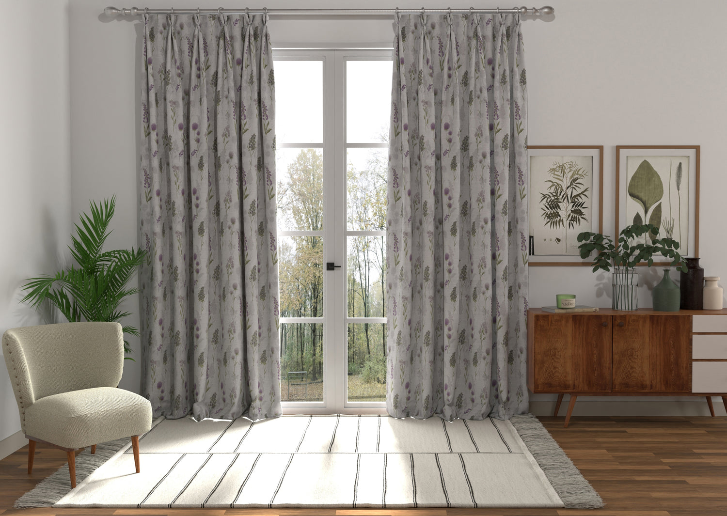 Toulon Made to Measure Curtain Mauve
