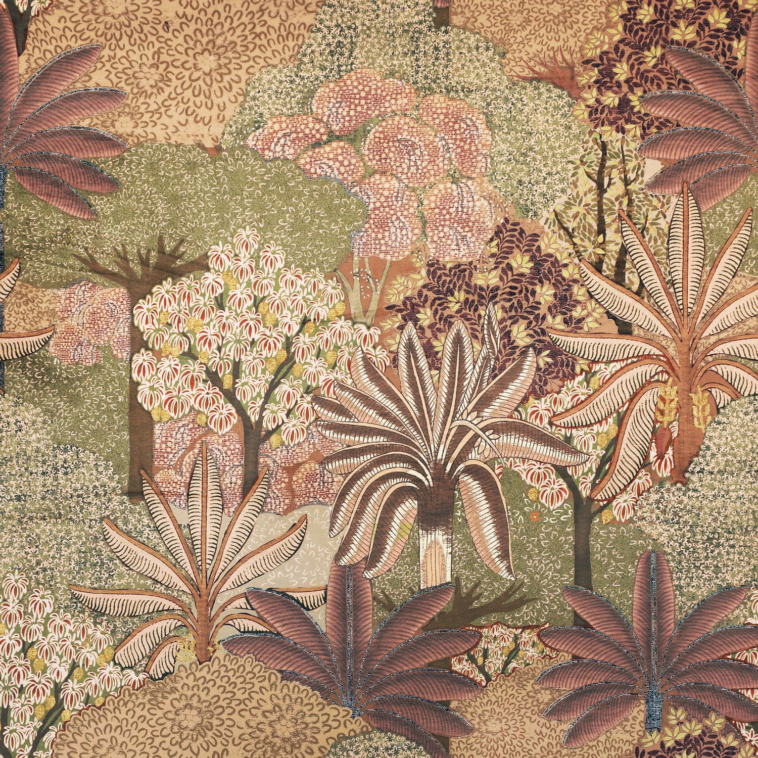 Linda Barker Treasure Garden Velvet Print Made to Measure Roman Blind Peach