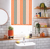 Orla Kiely Trio Stem Made to Measure Roller Blind Persimmon