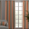 Orla Kiely Trio Stem Made to Measure Curtain Persimmon