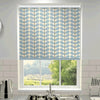 Orla Kiely Two Colour Stem Made to Measure Blackout Roller Blind Powder Blue