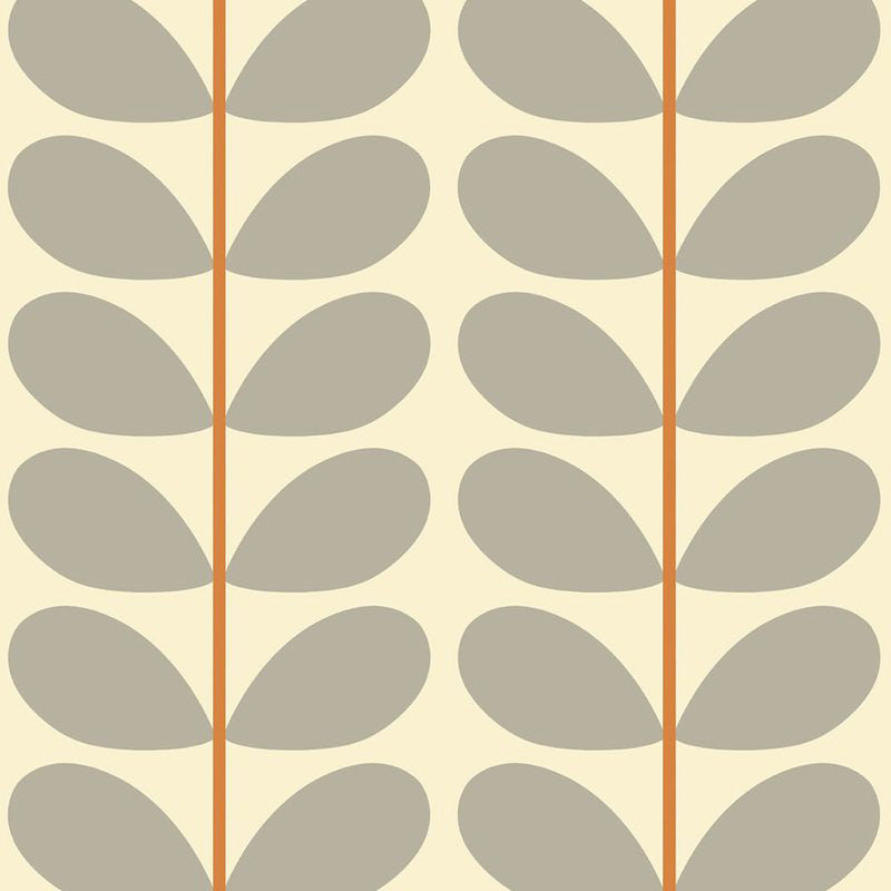 Orla Kiely Two Colour Stem Made to Measure Curtain Warm Grey