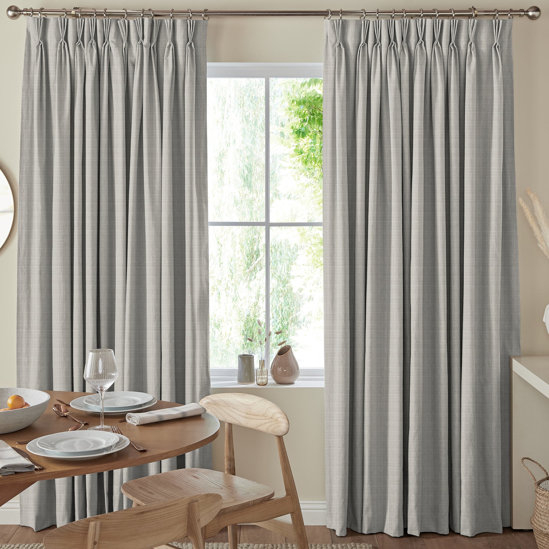 Sula Made To Measure Curtains Pewter