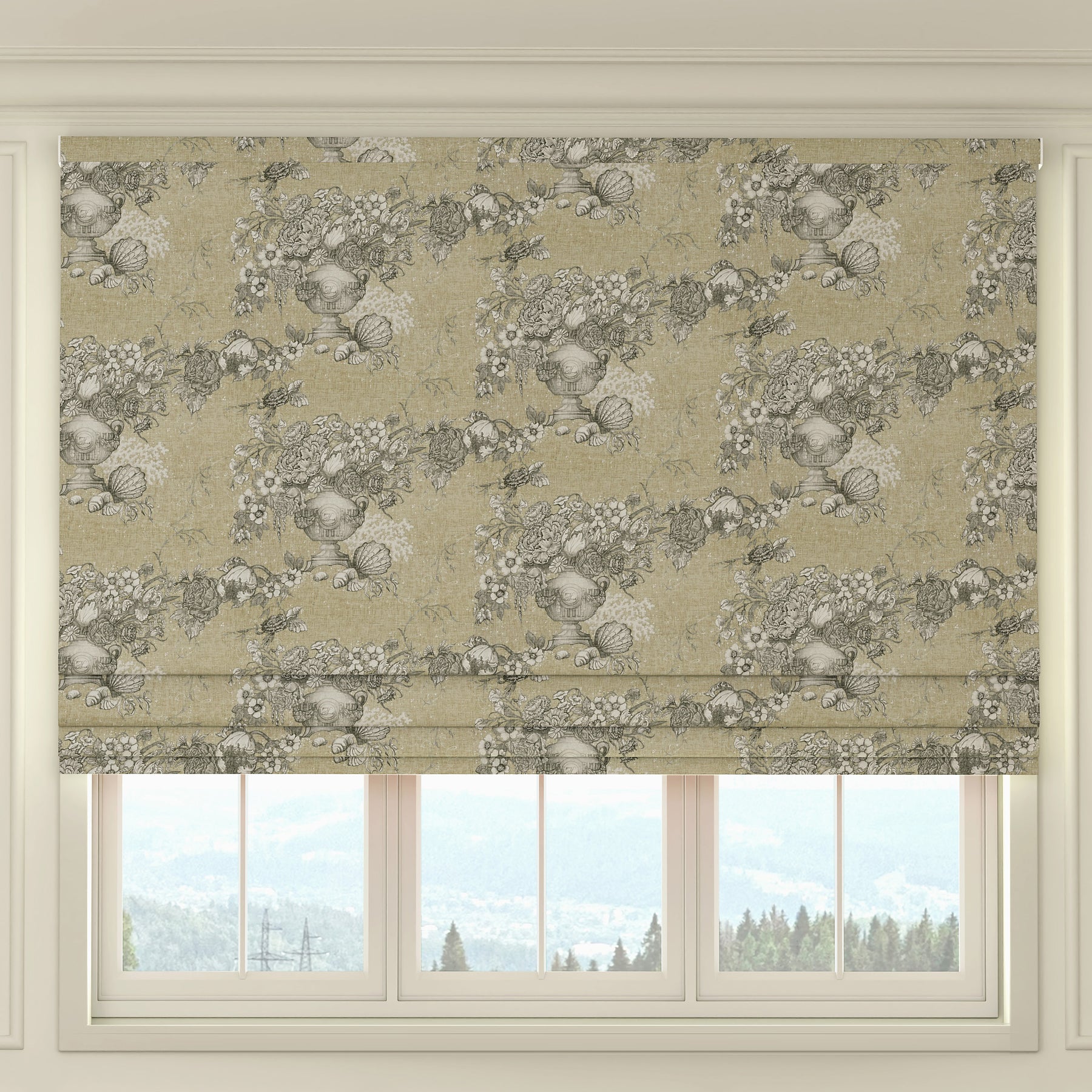 HOUSE Llewelyn-Bowen Vacannes Made To Measure Roman Blind Terracotta