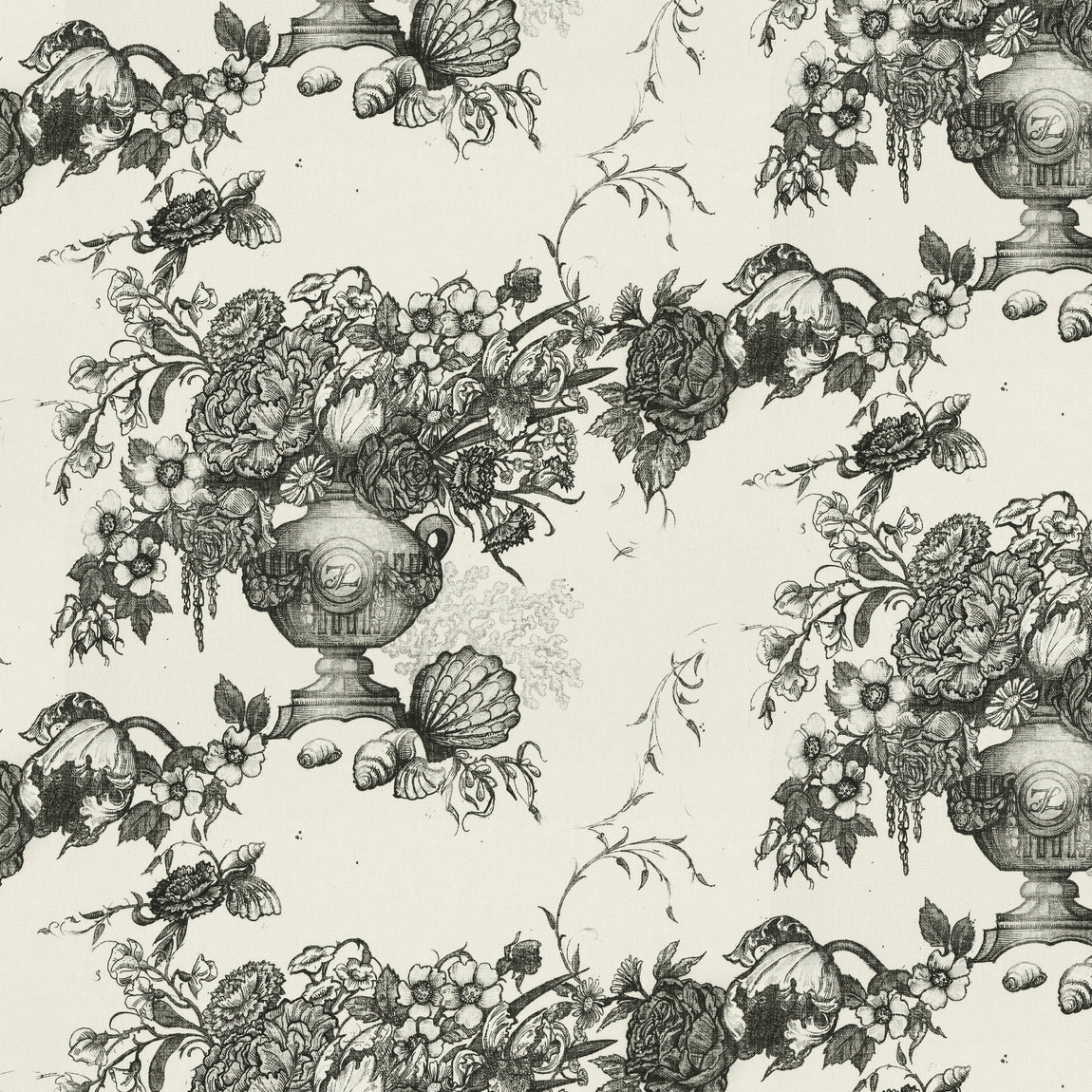 HOUSE Llewelyn-Bowen Vacannes Made To Measure Curtains Ivory Mortar