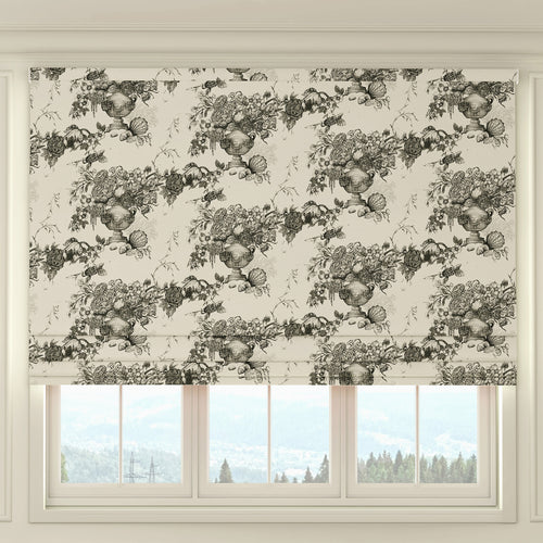 HOUSE Llewelyn-Bowen Vacannes Made To Measure Roman Blind Ivory Mortar