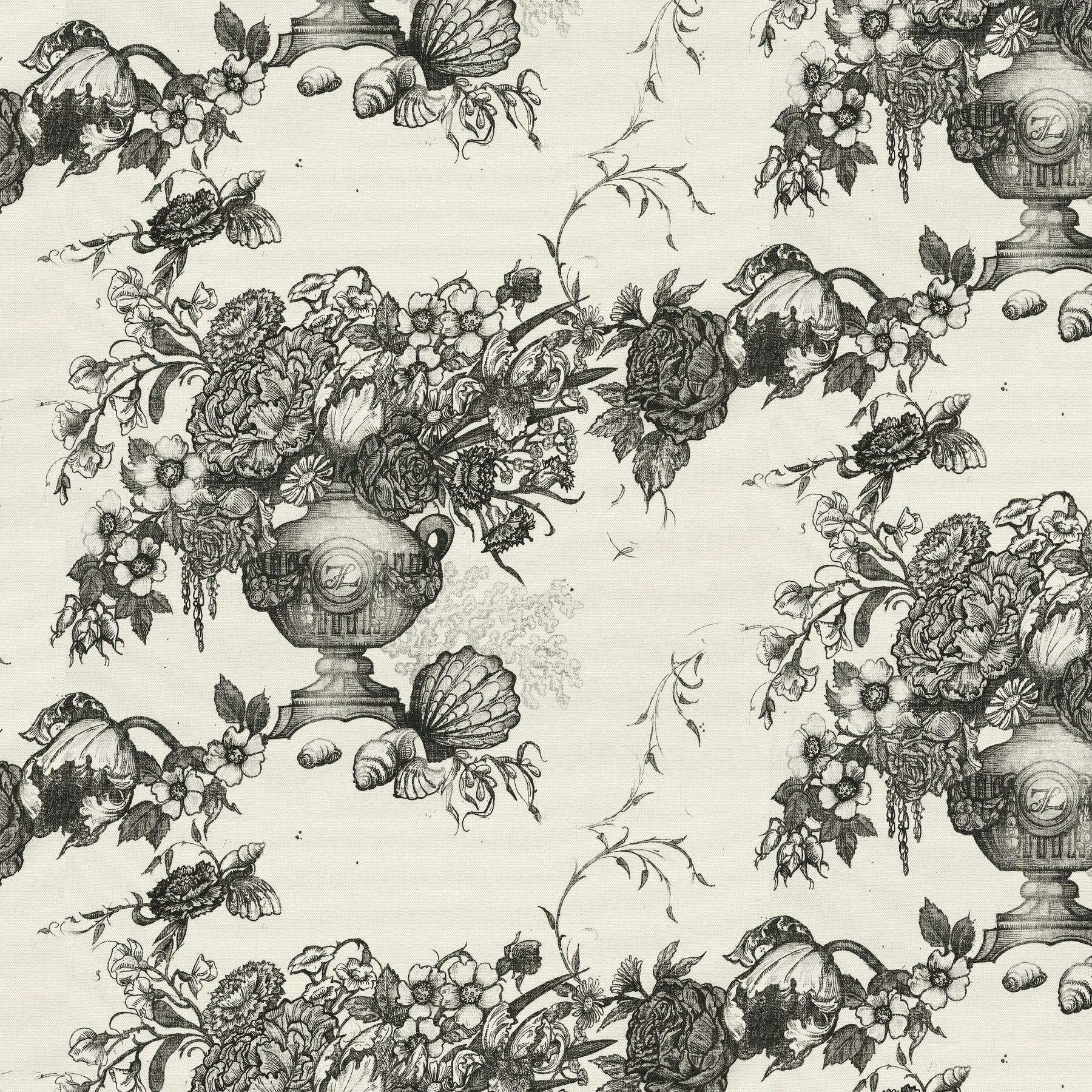 HOUSE Llewelyn-Bowen Vacannes Made To Measure Roman Blind Ivory Mortar